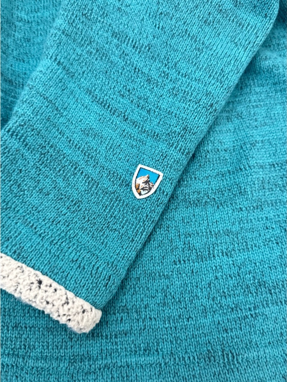 Kuhl | Alaskan 1/4 Zip Sweater | Teal | Size Medium - Picture 5 of 6